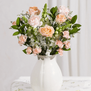 Secret Garden bouquet with roses, alstroemeria, chrysanthemums and carnations from Bunches