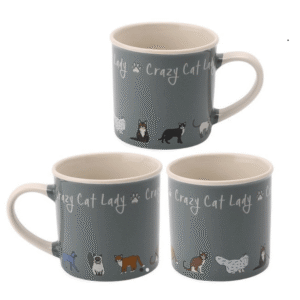 Crazy Cat Lady Mug from Cats in Charge showing playful cat-themed design
