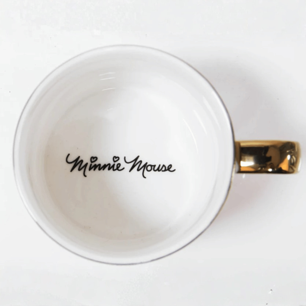 Disney Classic Collectable Mug - Minnie from The Home of Characters showing inside base with Minnie Mouse detail