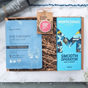 The Mini Get Well Gift Box from Don't Buy Her Flowers showing a small gift hamper designed for rest and recovery