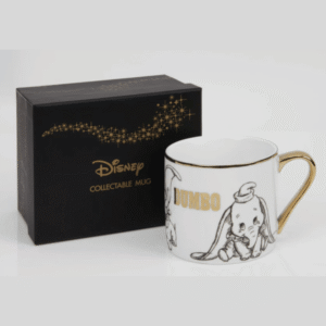 Disney Classic Collectable Mug – Dumbo from The Home of Characters with black and gold gift box packaging