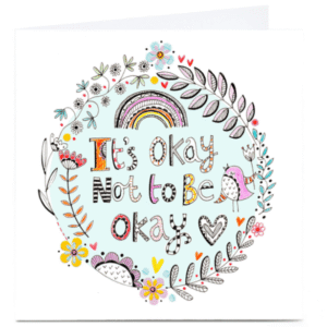 Lindsay Loves To Draw Lindsay Loves To Draw Card - It's OK from Card Factory showing illustrated thinking of you card design