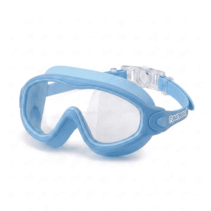 FloatBuds FloatGuard Goggles from FloatBuds showing the blue design with clear anti-fog lenses