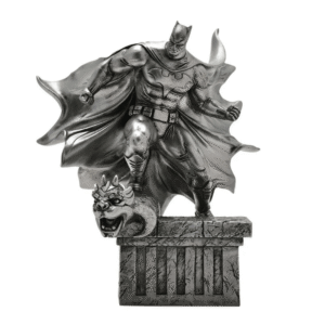 Batman & Gargoyle Figurine from The Home of Characters showing Batman perched on a gargoyle with his cape flowing behind him