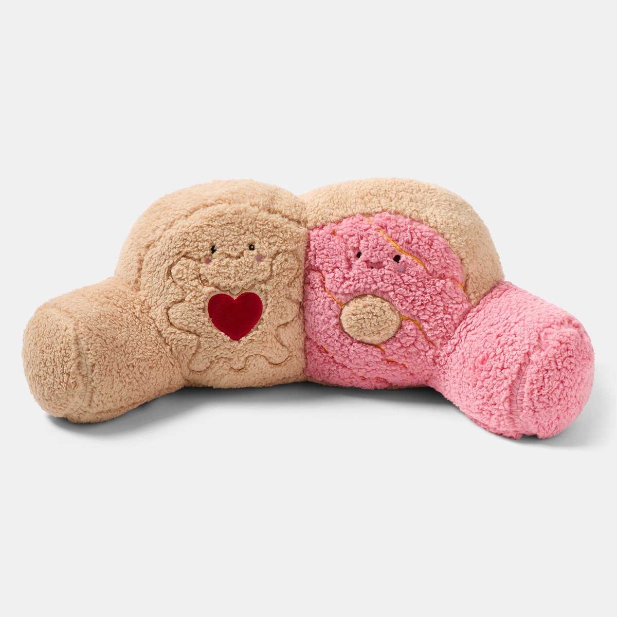 OHS Party Biscuit Duo Cuddle Cushion - Natural/Pink