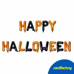 Happy Halloween Air-Fill Foil Balloon Banner