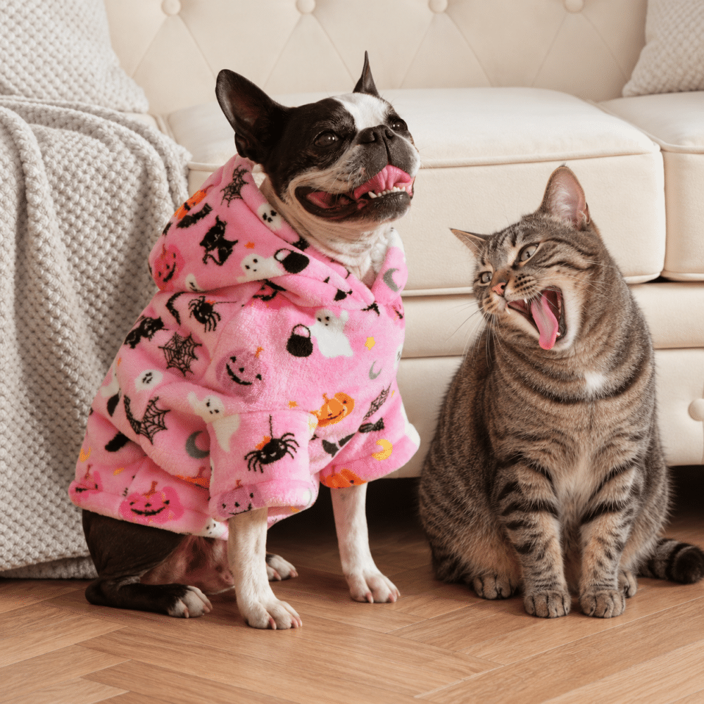 Halloween Print Dog Hoodie