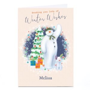 Personalised The Snowman Christmas Card